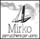 Logo in scala di grigi Mirko Parrucchiere